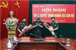 Trao quyết định nhân sự lãnh đạo Bộ CHQS tỉnh Bắc Ninh